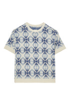 Geometric Print Knit T-Shirt